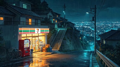 郊外路边便利店