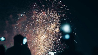 2023新年快乐烟花新年烟花