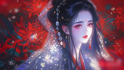 彼岸花古风少女