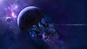 唯美星球碎裂的陨石