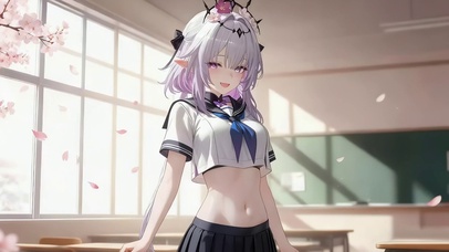 教室里女孩