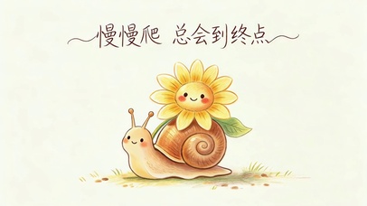 慢慢爬~总会到终点！