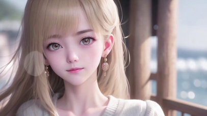 金发气质美少女