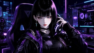 赛博朋克电竞美少女