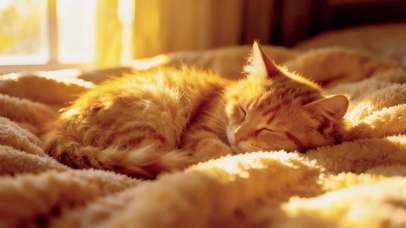 毯子上的毛茸茸