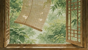 竹窗清夏