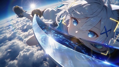天降白毛少女