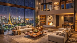 【雨景】顶层大开间