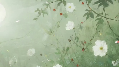 护眼绿景树木双屏