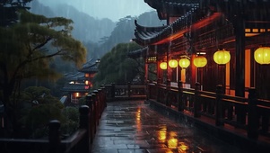 雨夜古镇（二）