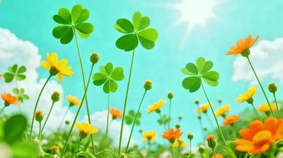 唯美治愈幸运草4K