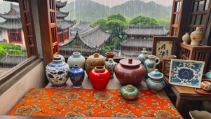 【雨景】古玩店的一角