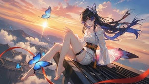 云海日落长腿萝莉