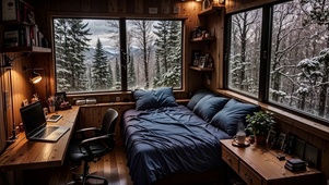 【雪景】雪中小屋