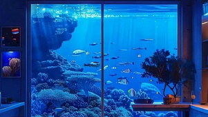 海底房间带鱼屏