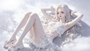 长腿纯白少女