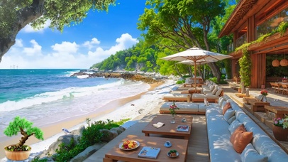 4k大海沙滩