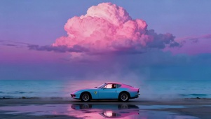 海边的跑车