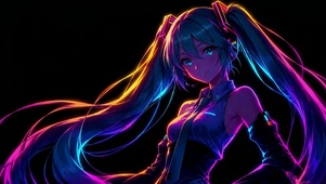 霓虹赛博初音未来
