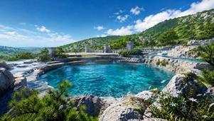 碧湖山谷风光