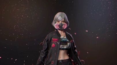 赛博朋克玫瑰少女