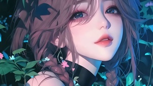 唯美花艺少女