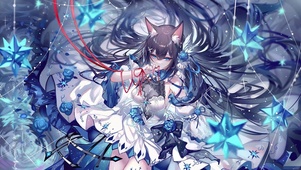 晚礼服猫耳少女