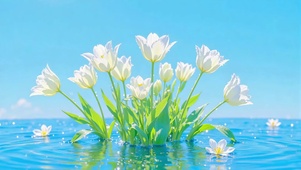 护眼水中花