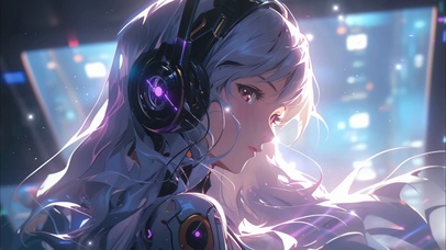 白发电竞少女