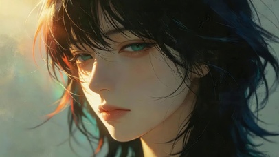 治愈可爱女孩