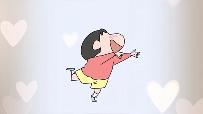 蜡笔小新跳舞可爱温馨治愈