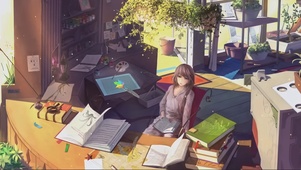 阳光下的女孩