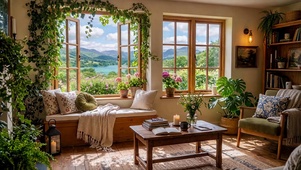乡野湖景小屋