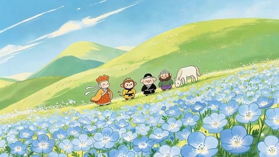 治愈鲜花草原师徒