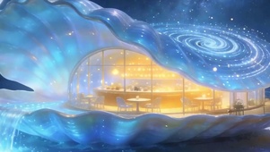 夜景星空海景带鱼屏