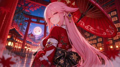 粉发女孩