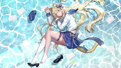 海边白丝猫耳少女