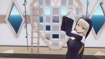 MMD 可爱修女热舞