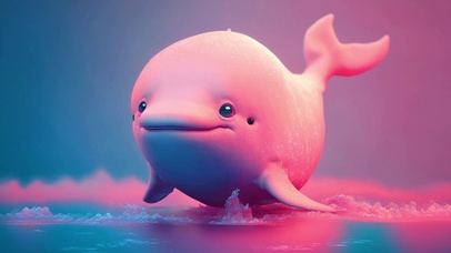 粉色小海豚