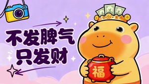 不发脾气只发财