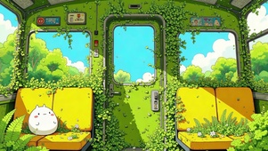 列车旅行呆萌团子