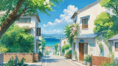 小清新小镇街道