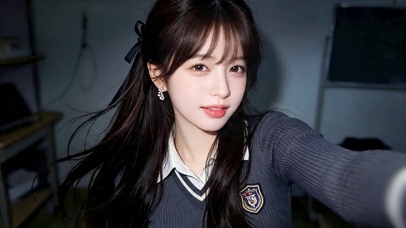 宿舍女大甜美清纯少女