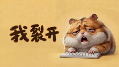 我裂开打工人可爱仓鼠