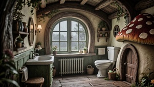 【雨景】蘑菇屋洗手间