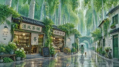 青巷听雨，岁月安然
