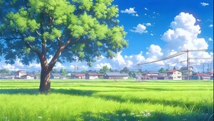 晴日乡景