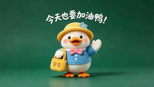 今天也要加油鸭