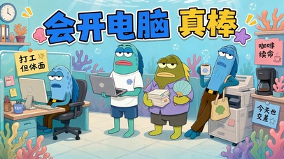 比奇堡路人鱼打工人