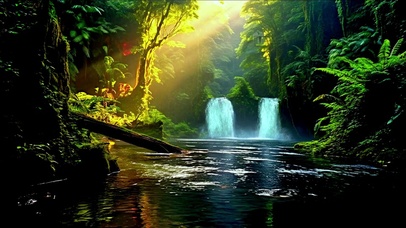 治愈山涧流水4K